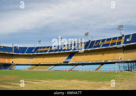 Buenos Aires, Argentinien, 28 Dezember - 2015: La Bombonera Football Stadium (Alberto, José Armando Stadion), Boca Juniors Stadion Stockfoto