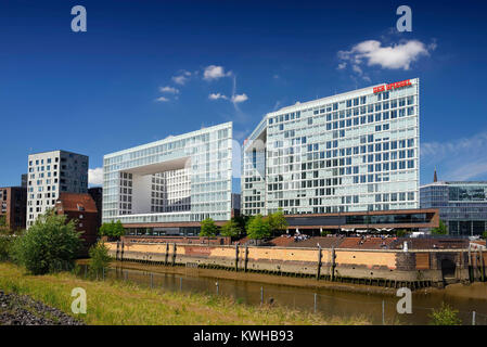 Spiegel-Verlag und Ericus-Contor in der ericusspitze in der Hafenstadt Hamburg, Deutschland, Europa, Spiegel-Verlagsgeb Ã¤ude und Stockfoto