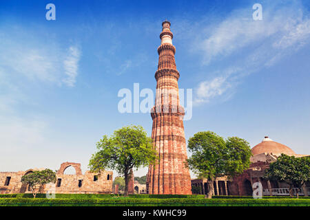 Qutub Minar Tower in Neu-Delhi, Indien Stockfoto