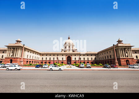 NEW DELHI, INDIEN - 18 September: Rashtrapati Bhavan ist die offizielle Homepage des Präsidenten von Indien am 18 September, 2013, New Delhi, Indien. Stockfoto