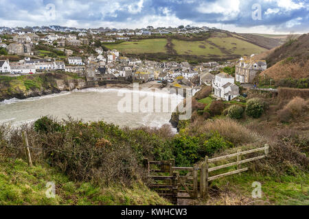 Port Isaac an der Nordküste von Cornwall im Südwesten Englands Stockfoto