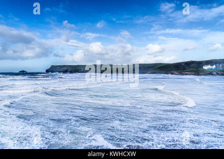 Hayle Bucht in Polzeath in Südwestengland Stockfoto