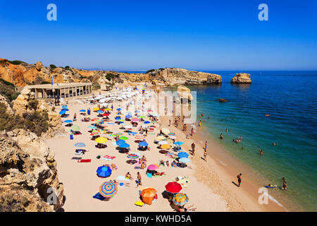 Sao Rafael Strand in Albufeira, Algarve, Portugal Stockfoto