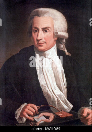 Luigi Aloisio Galvani, italienischer Arzt, Physiker, Biologe Stockfoto