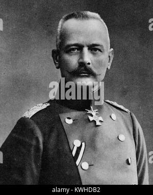 Erich von falkenhayn General Erich Georg Anton von Falkenhayn, Chef des deutschen Generalstabs während des Ersten Weltkrieges von September 1914 bis zum 29. August 1916 Stockfoto