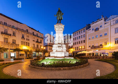 Joaquim Antonio de Aguiar Denkmal am Largo da Portagem in Coimbra, Portugal. Er war ein prominenter portugiesischer Politiker. Stockfoto