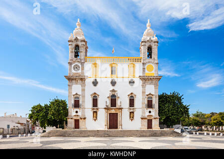 Carmo Kirche (Kapelle der Knochen) in Faro, Portugal Stockfoto