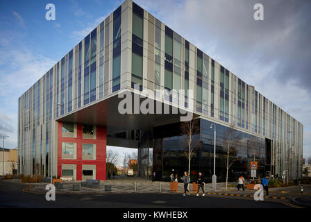 Salford Universität modernes neues zeitgenössisches Glas neue Adelphi Theatre durch Stride Treglown Architekten Stockfoto