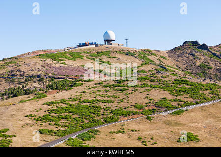 Pico Arieiro, 1818 Meter hoch, ist Dritter, den höchsten Gipfel der Insel Madeira, Portugal Stockfoto