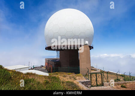 Pico Arieiro, 1818 Meter hoch, ist Dritter, den höchsten Gipfel der Insel Madeira, Portugal Stockfoto