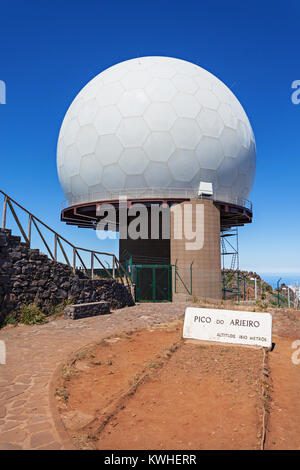 Pico Arieiro, 1818 Meter hoch, ist Dritter, den höchsten Gipfel der Insel Madeira, Portugal Stockfoto