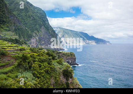 Grüne Hügel im Zentrum von Madeira, Portugal Stockfoto
