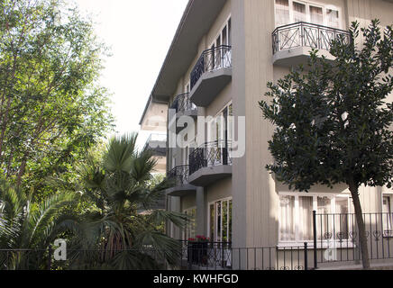 Anzeigen eines Wohnhauses in Nisantasi/Istanbul. Architektonische Stil ist als "Republikanischen Modernismus". Stockfoto