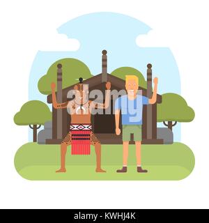 Neuseeland Waitangi Day Thema. Stock Vektor