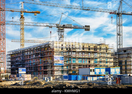 Öffentlich geförderten Wohnungsbau in Hamburg, Deutschland, Ã-ffentlich gefoerderter Wohnungsbau in Hamburg, Deutschland Stockfoto