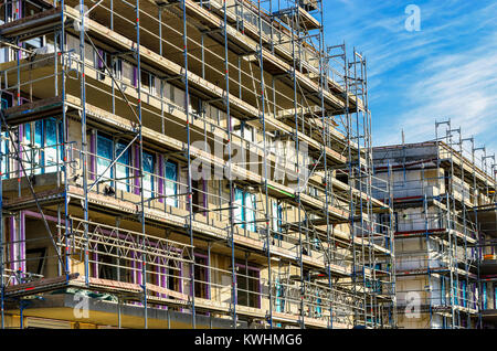 Öffentlich geförderten Wohnungsbau in Hamburg, Deutschland, Ã-ffentlich gefoerderter Wohnungsbau in Hamburg, Deutschland Stockfoto