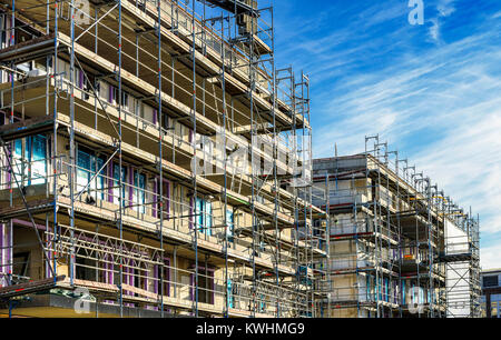 Öffentlich geförderten Wohnungsbau in Hamburg, Deutschland, Ã-ffentlich gefoerderter Wohnungsbau in Hamburg, Deutschland Stockfoto