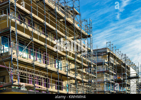 Öffentlich geförderten Wohnungsbau in Hamburg, Deutschland, Ã-ffentlich gefoerderter Wohnungsbau in Hamburg, Deutschland Stockfoto