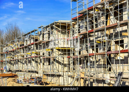 Öffentlich geförderten Wohnungsbau in Hamburg, Deutschland, Ã-ffentlich gefoerderter Wohnungsbau in Hamburg, Deutschland Stockfoto