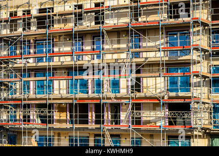 Öffentlich geförderten Wohnungsbau in Hamburg, Deutschland, Ã-ffentlich gefoerderter Wohnungsbau in Hamburg, Deutschland Stockfoto