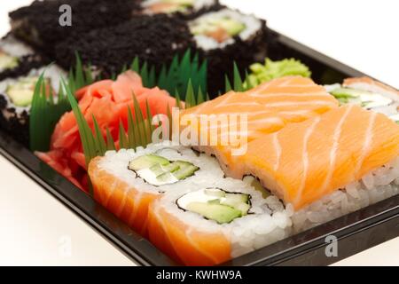 Japanisches sushi Rollen. Stockfoto