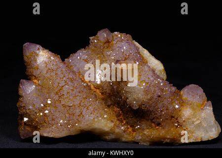 Cactus Crystal, Quartz, Geology Sample Close Up, Mineraology. Devon, Großbritannien. Januar 2017. Stockfoto