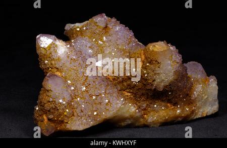 Cactus Crystal, Quartz, Geology Sample Close Up, Mineraology. Devon, Großbritannien. Januar 2017. Stockfoto