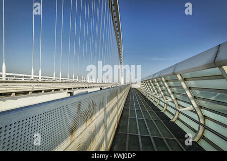 Calatrava Brücke in Reggio Emilia Stockfoto