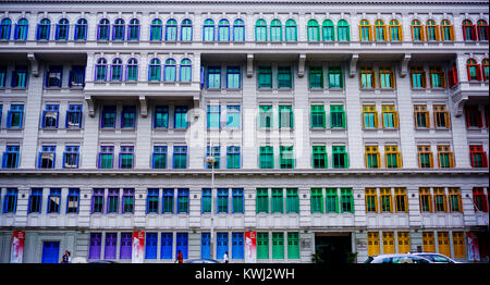 Regenbogen in Singapur Stockfoto