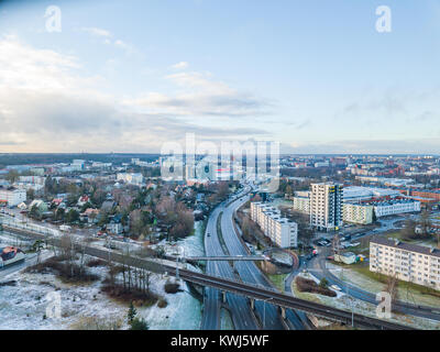 Luftaufnahme der Stadt Tallinn Estland Stockfoto