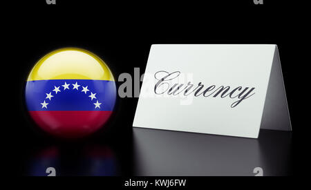 Venezuela Währung Konzept mit hoher Auflösung Stockfoto