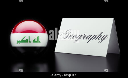 Irak hohe Auflösung Geographie Konzept Stockfoto