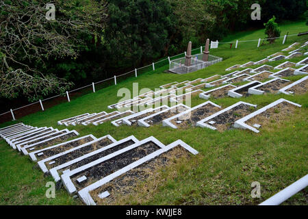 Ein abgelegener Friedhof von St Helena Island, wo die Gefangenen des südafrikanischen Burenkrieg gelegt wurden zur Ruhe Stockfoto