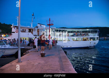 Insel Lopud, Dubrovnik Elafiti, Anchorage, Kroatien Stockfoto