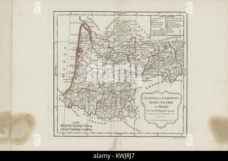 Nouvel Atlas Portatif Destiné Principalement Pour France De La Jeunesse d 'Après la Géographie moderne de Feu l' Abbé Delacroix - keine-nb Digibok 2013101626001-50 Stockfoto