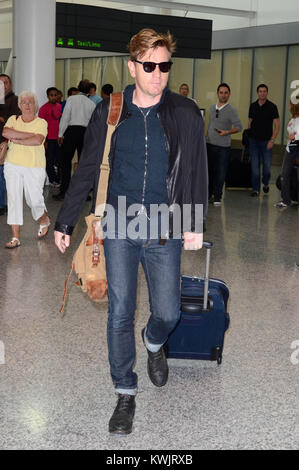 TORONTO, on September 09: Ewan McGregor kommt in Toronto Pearson International Airport für diese Jahre .2011 Toronto International Film Festival. Am 9. September 2011 in Toronto, Kanada. Personen: Ewan McGregor Stockfoto