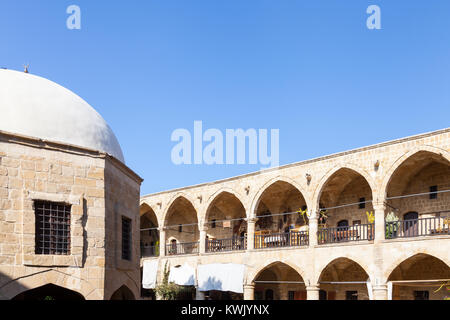 Büyük Han (die Große Inn) in Nikosia in der Türkischen Republik Nordzypern. Stockfoto