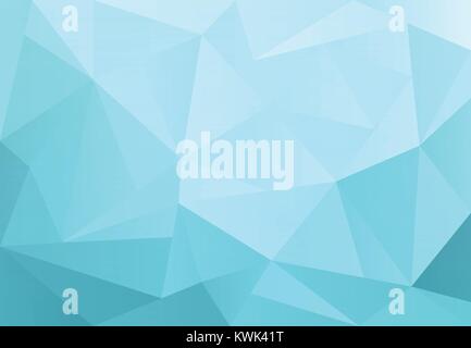 Hellblau vektor Dreieck Hintergrund Design. Geometrische Hintergrund in Origami Stil mit Farbverlauf. Vector Illustration Stock Vektor