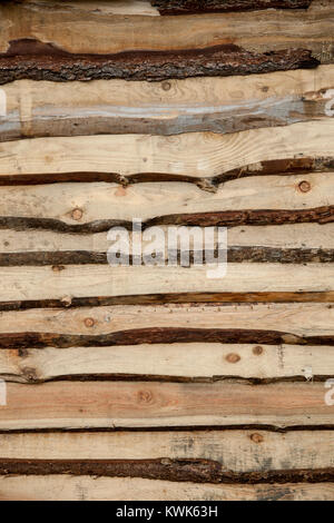 Holzplanken board Wand Stockfoto