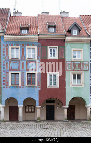 Der alte Markt Poznan Polen - Stary Rynek, Poznań Stockfoto