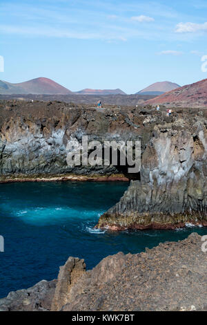 Los Hervideros, Lanzarote, Kanarische Inseln, Spanien. Stockfoto