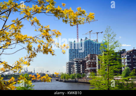 Elbphilharmonie in der Hafen City Hamburg, Deutschland, Europa, die Elbphilharmonie in der Hafencity von Hamburg, Deutschland, Europa Stockfoto