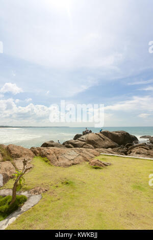 Asien - Sri Lanka - induruwa - den Blick auf den Horizont am Strand Stockfoto