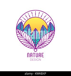 Logo der Natur Stock Vektor