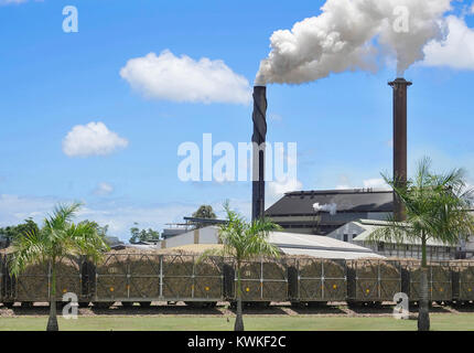 Zuckerrohr Raffinerie in Tully Queensland Australien Stockfoto