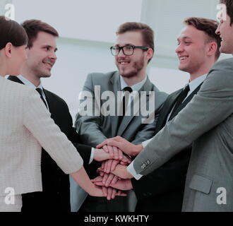 Konzept der Einstellung: Das Business Team und neue Mitarbeiter Stockfoto