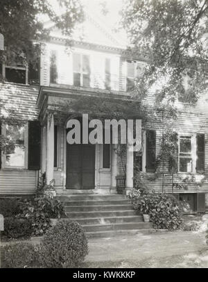 "Federal Hill, Johannes Keim House, 504 Hanover Street, Fredericksburg, Virginia. Eingangstür Stockfoto