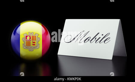 Andorra mobiles Konzept mit hoher Auflösung Stockfoto