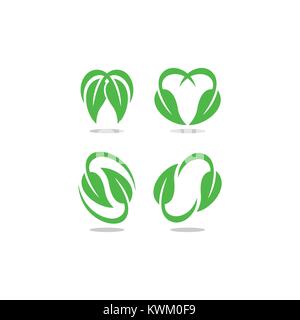 Leaf logo Stock Vektor