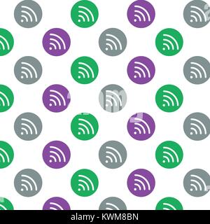 Wlan Symbol, Vector Illustration Hintergrund. Stock Vektor